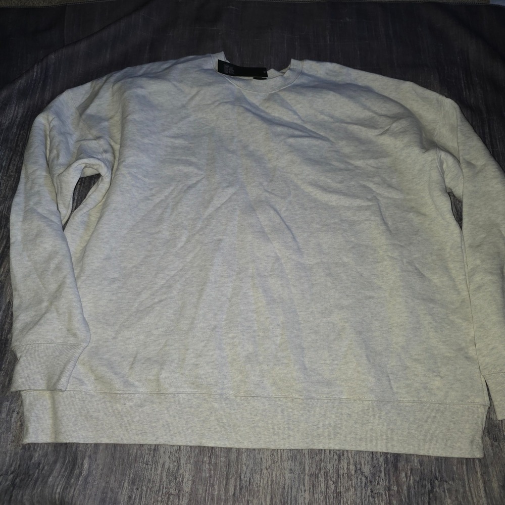 Wild Fable Womens Gray Heather Oversized Crewneck Sweatshirt Pullover NWT Large